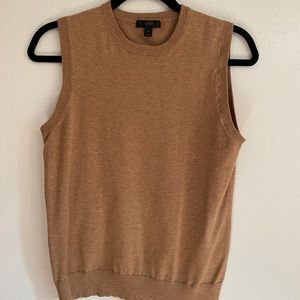 J Crew Camel Sleeveless top